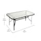 Flash Furniture Tory 35in. x 59in. Rect Patio Table w/Tempered Glass Top w/Umbrella Hole and Steel Tube Frame, Blk TLH-SC-094L-BLK-GG - alternate 4